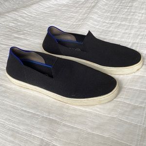 Black Rothy’s slip on sneakers size 10